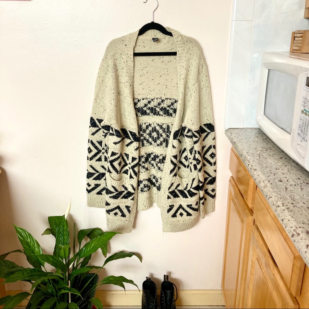 Windsor || Oversized Knit Patterned Cardigan - image 1